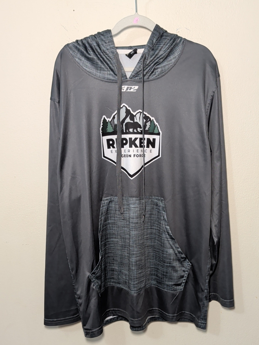 3n2 Ripken Experience Pigeon Forge Hoodie Gray White Baseball Boys Size XL